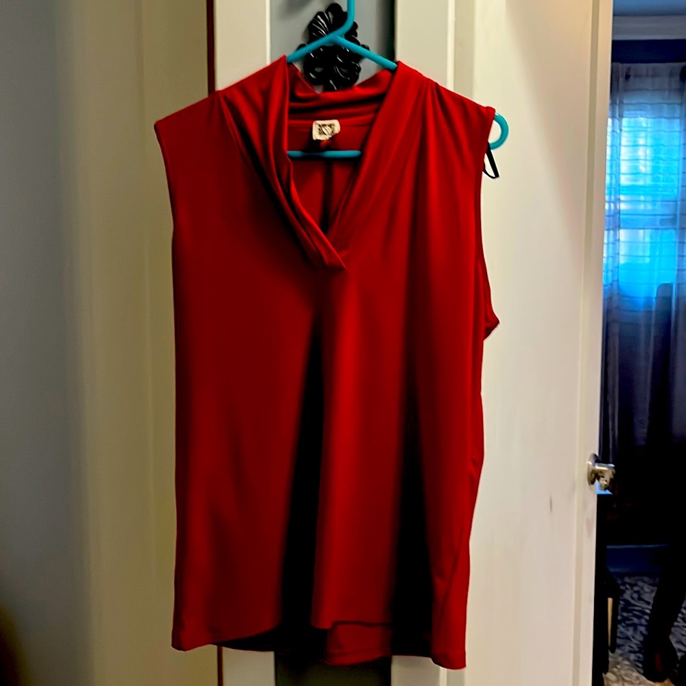 Woman’s sleeveless knit tank top
